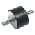 Опора антивибрационная NICCONS черная (30x20мм); 9898-028 до 80 кг (К-т из 4 шт.)